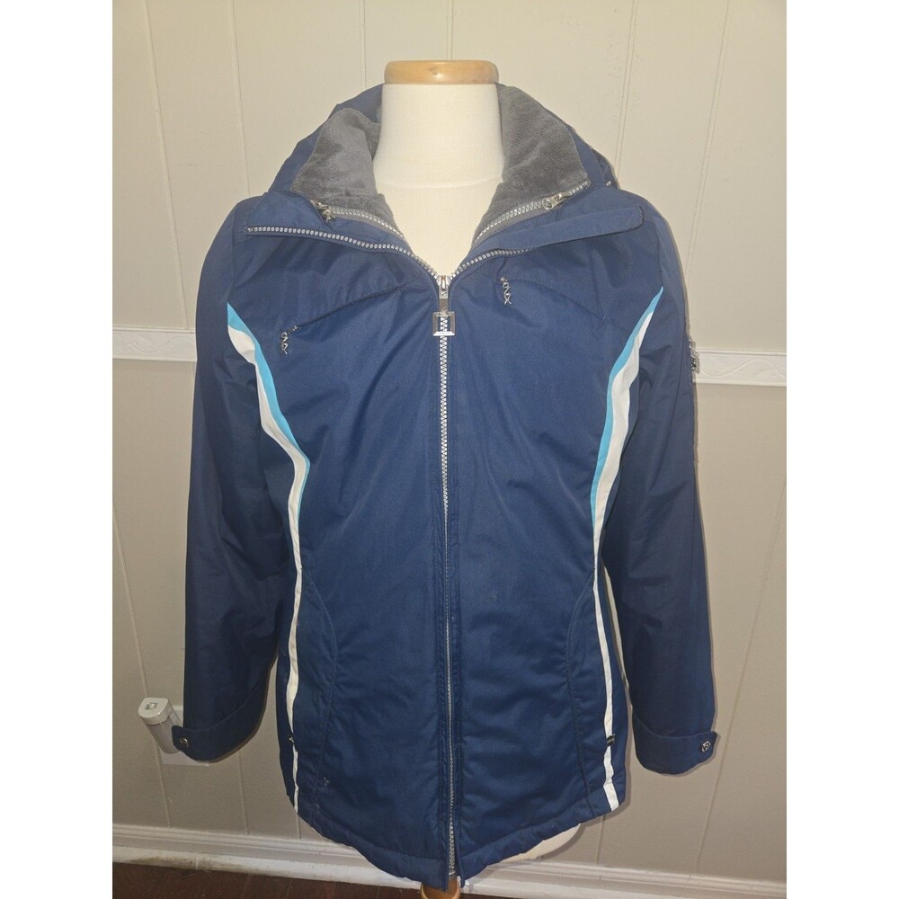 ZeroXposur Women’s Blue Down Hooded Winter Jacket Size L